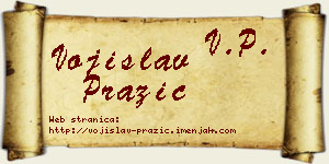 Vojislav Pražić vizit kartica